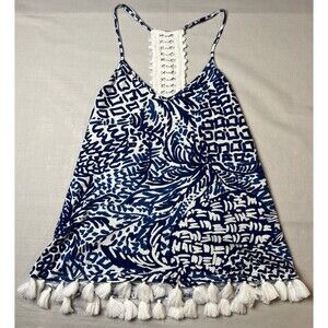 Lilly Pulitzer Tank Top Tassels Medium